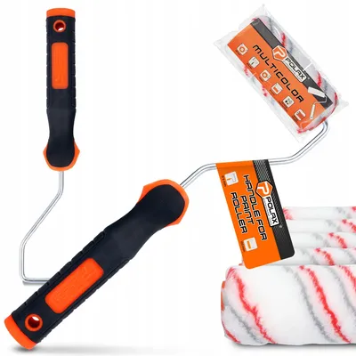 Produktbild von Polax Set Malerwalzen 10 cm mit Griff für Wände