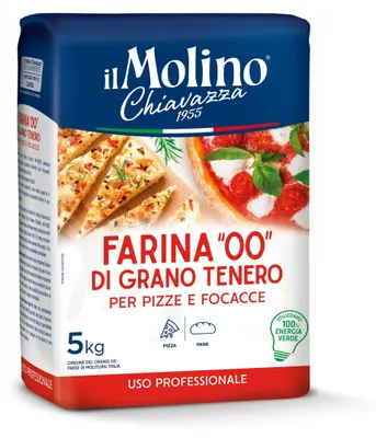 Image de Farine pour pizza, type 00, 5 kg, marque Il Molino Chiavazza