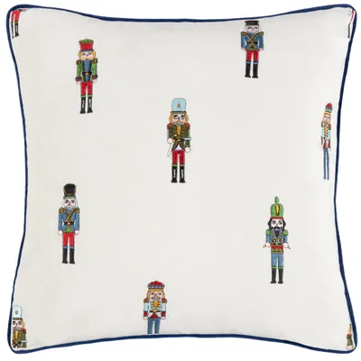 Nussknacker-Kissenbezug bestickt 43x43 cm 1 St.