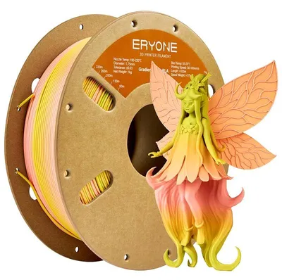 Image de Filament d'impression 3D, longueur 320 m, matériau écologique, rose, jaune, vert, 5 kg
