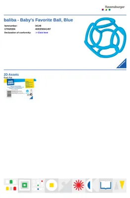 Produktbild von baliba - Babys Lieblingsball blau Ravensburger 04149