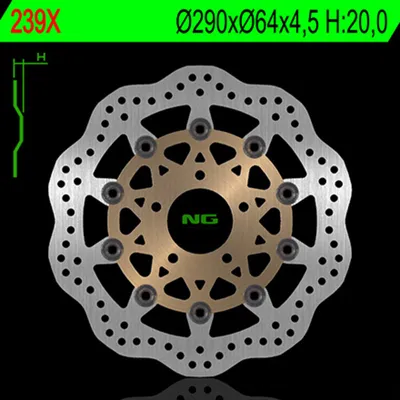 Image de NG BRAKES Bremsscheibe Wave schwimmend