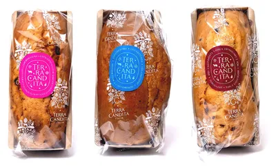 Produktbild von Terra Candita - PanBauletto Artigianale Degustationsset 3x450g - Beeren und Schokolade - Birnen und Schokolade - Mediterran - Natürliche Lievitazione