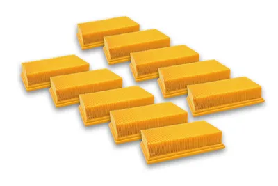 Produktbild von vhbw 10x Flachfaltenfilter Ersatz für Kärcher 6.907-012.0, 6.907-242.0, 6.907-455.0, 6.907-012-0, 6.904-367.0 für Staubsauger - Filterelement