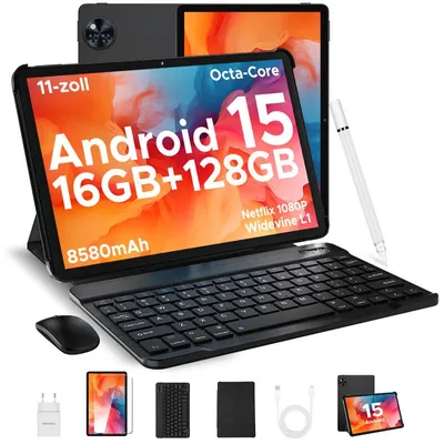 Produktbild von DOOGEE U11 VIP Tablet - Android 15, 11 Zoll,16(4+12)GB RAM+128GB(bis 2TB erweiterbar),90Hz,8580 mAh,Tastatur-Set