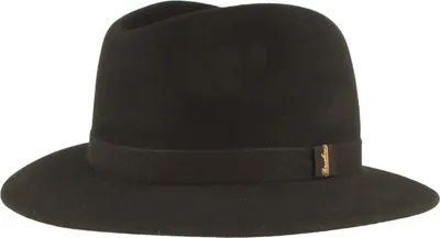Borsalino modischer Traveller gefertig in Italien aus Wolle und Kaschmir in schwarz