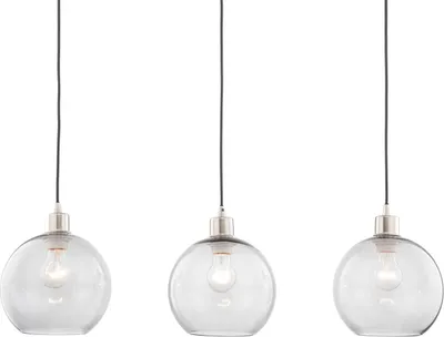 Produktbild von home24 Pendelleuchte - Eisen / Glas - 3-flammig