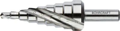 Image de Foret étagé BOHRCRAFT taille 5 HSS 2 taillants Foret ø 6,0-37,0 mm