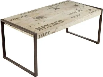 Immagine prodotto di MASSIVMOEBEL24 | tavolo da pranzo in legno di Mango 140x90x76 mango naturale stampato FACTORY #115