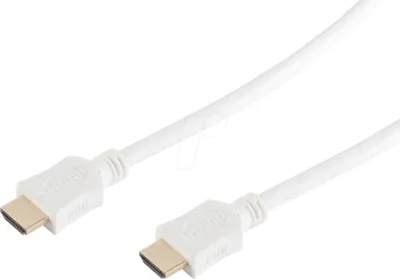 Obrázek produktu pro S/CONN 10m HDMI A, 10 m, HDMI Typ A (standardní), HDMI Typ A (standardní), 1920 x 1080 px, 8,16 Gbit/s, Bílá