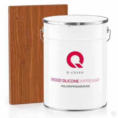 Produktbild von Holzimprägnierung | Mahagoni 5 L | 2 In 1 | Holzschutz | Farbimprägnierung | Imprägniermittel Holzschutz |mittel Imprägnierung Abperleffekt