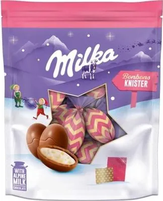 Zdjęcie produktu dla Milka słodycze mleczne nadzienie kremowe z gładką czekoladą z mleka alpejskiego 86g
