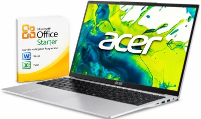 Produktbild von ACER Laptop 17", Intel N355, 8GB DDR4, 512GB SSD, Lite, Windows 11, Office Starter
