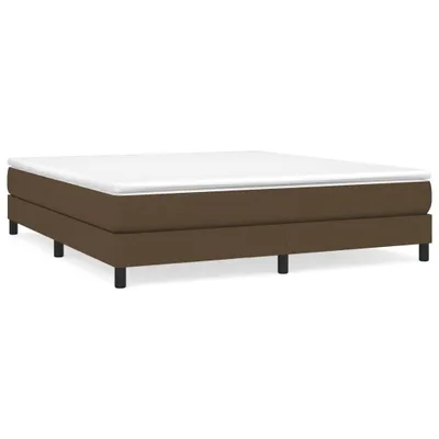 Produktbild von vidaXL Boxspringbett mit Matratze Dunkelbraun 180x200 cm Stoff