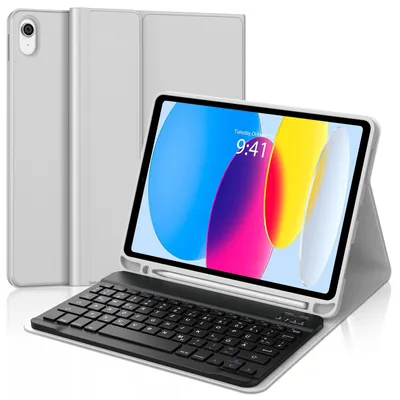 Produktbild von Tastatur Hülle für A16 11th 10th Generation 11 Zoll Kompatibilität Schwarz-3
