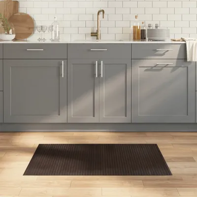 Produktbild von Möbel Teppich Rechteckig Dunkelbraun 60x100 cm Bambus - Designerteppiche 376713