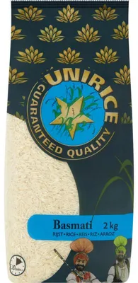Produktbild von Unirice Basmati Reis 2000g – Aromatischer Langkornreis, hohe Qualität, vielseitig