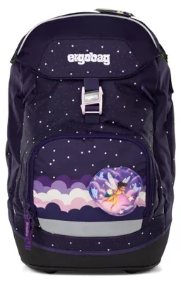 Productafbeelding van Ergobag rugzak voor school, model Prime, uitvoering Heaven, met reflecterende elementen