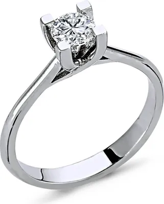 Produktbild von 0,46 Carat Diamant Solitär Ring Meisterstück 14 Karat Weißgold
