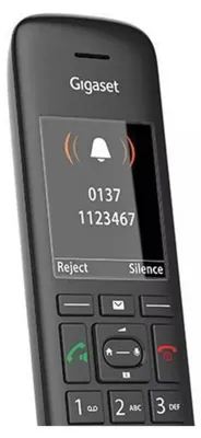 Produktbild von Gigaset C570HX, Analoges/DECT-Telefon, Kabelloses Mobilteil, Freisprecheinrichtung, 200 Eintragungen, Anrufer-Identifikation, Schwarz