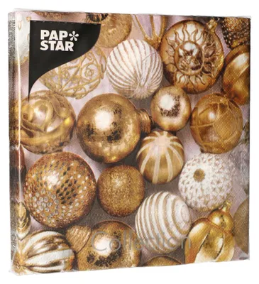 Zdjęcie produktu dla Papstar Servietten Golden X-Mas