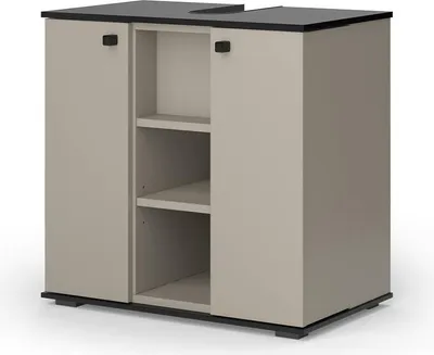 Produktbild von Waschbeckenunterschrank Vicco Joli Greige 60 x 59 cm mit 2 Türen, Model 52206