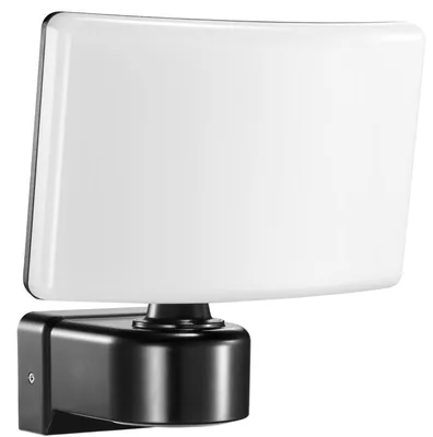 Wandlampe Außen mit Bewegungsmelder, LED, IP65, schwarz, 30W