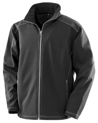 Produktbild von WORK-GUARD by Result - Softshelljacke für Herren FK1004 (S) (Schwarz)