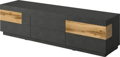 Productafbeelding van TV-meubel 200 cm KILES met 6 grote laden - Afmetingen 206.3 x 53.6 x 50.3 cm