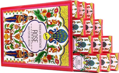 Produktbild von Indian Heritage Räucherstäbchen Rose 12x15gr indische Duftmischung