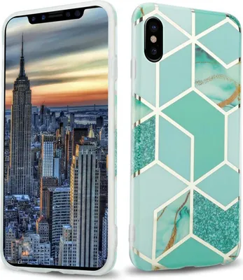 Produktbild von Cadorabo Schutzhülle für Apple iPhone X / XS Hülle in Grün TPU Handyhülle Etui Case Cover