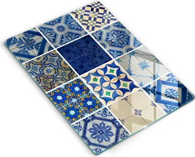 Produktbild von Abdeckung Glas - Küchenabdeckung - 40x52 cm - Abdeckplatte - Dekorative Fliesenfliesen