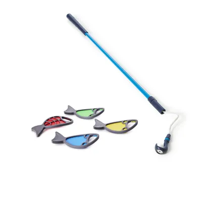 Produktbild von Angelspiel Hungry mit 4 magnetischen Fischen, Angel 90 cm, Fische 25 cm