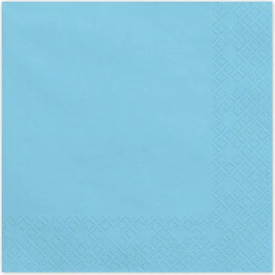Produktbild von Servietten Uni 20Stk./33x33cm | Hellblau