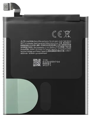 Image de Clappio, batterie de rechange Li-Ion 4970 mAh, réf. G20M7, pour Google Pixel 10, noir