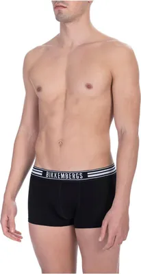 Produktbild von Bikkembergs Boxershorts (2 Pack) – Herren – Baumwolle(Schwarz-Streifen M)