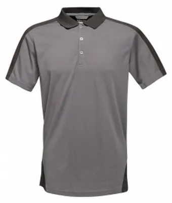Obrázek produktu pro Pánské polo tričko Regatta Contrast Coolweave LT333 (3XL) (šedá/černá)