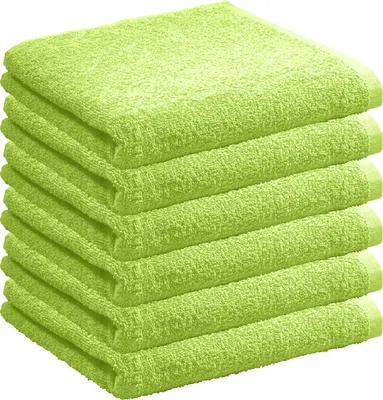 Produktbild von REDBEST Handtuch Oceanside" 6er-Pack apfelgrün 50x80 cm"
