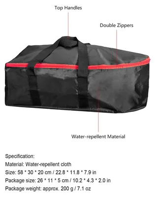 Immagine prodotto di Borsa da pesca 150 cm - Custodia pieghevole per canne da pesca - 3 scomparti per canne e mulinelli - Borsa pieghevole per canne - Borsa da viaggio per accessori da pesca - Microfibra - Set da 2