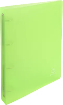 Produktbild von Exacompta 10x Ringbuch aus PP 700µ mit 4 Ringen, Rücken 40mm, A4 - Grün - 51263E