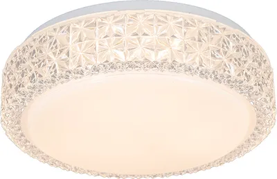 Image de Plafonnier LED Applique PEGASUS Ø28cm Hauteur 8cm Blanc scintillant+ effet étoilé
