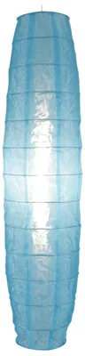 Produktbild von Textilleuchte "VALO", Leuchtenschirm aus Metall und Textilmaterial in blau, 130 cm hoch, Ø 30 cm, für E27-Fassung