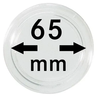 Produktbild von Lindner S22706500 Münzkapsel Innendurchmesser 65 mm, 1 Stück, Innenhöhe 5,4 mm