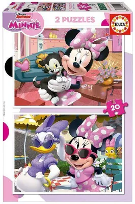 Produktbild von Educa - Disney - Minnie - Puzzle 2x20 Teile