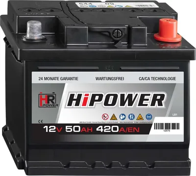 Produktbild von HR Autobatterie 12V 50Ah HiPower