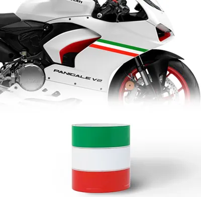 Immagine prodotto di Strisce Strisce adesive per moto tricolore Italia 8 cm x 2 mt
