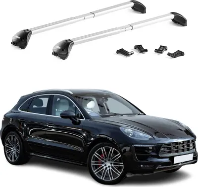 Produktbild von Dachträger Relingträger für Porsche Macan 95B 2015-2025 Alu Silber 2 tlg ABE