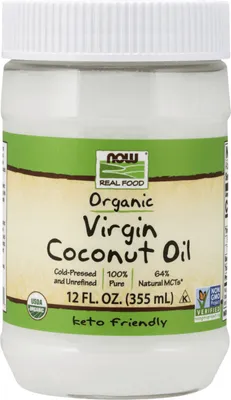 Produktbild von Now Foods Coconut Oil (12oz) Standard - Funktionelle Lebensmittel - Öle