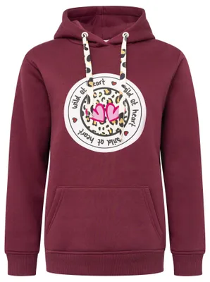 Produktbild von Zwillingsherz Damen Hoodie mit Kapuze – Kuscheliger Oversize Kapuzenpullover – W