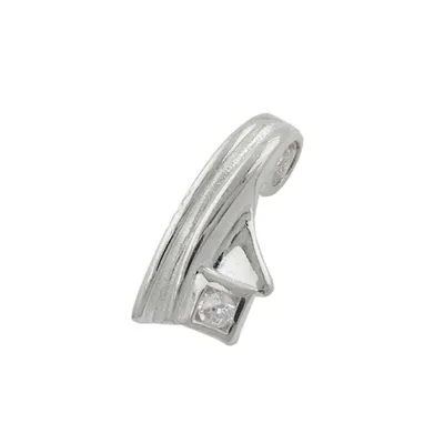 Produktbild von Anhänger 16x7mm Zirkonia glänzend Silber 925 silber 16x7mm
